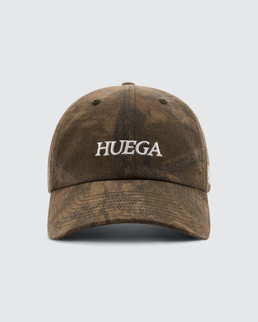 Huega Dad Cap | Worn Brown Camo -Dad Cap