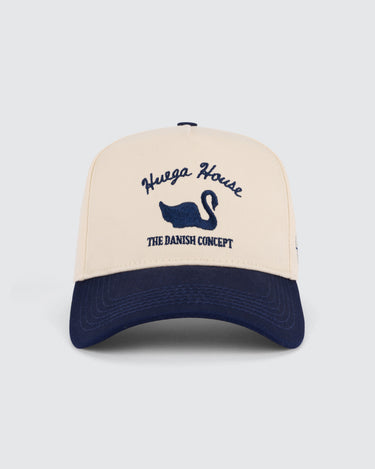 Vintage Swan | Navy & Natural Hat - Hats
