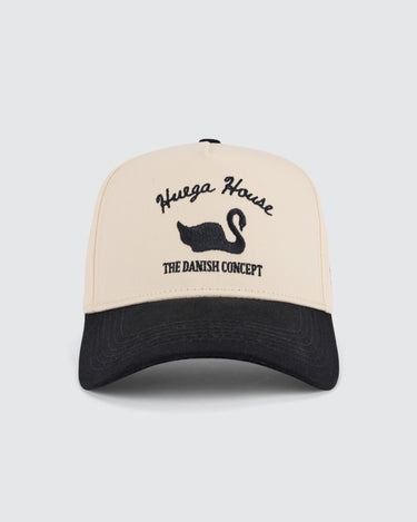 Vintage Swan | Black & Natural Hat - Hats