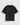 Huega House Essential Tee in Black, back view, clean minimal design, standard fit brushed cotton