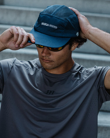 Flow | Navy Blue Running Hat - Performance Hat