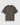 Huega House Essential Tee in Dark Gray, front view, smooth brushed cotton tee with tonal logo, standard fit
