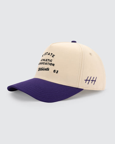 Athletic Association | Wildcats - Royal Purple & Natural - College Hats