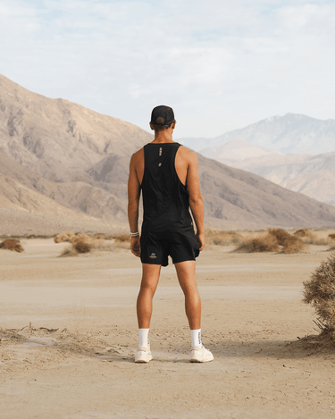 Men’s Microgrid Run Tank | Black -Performance Top