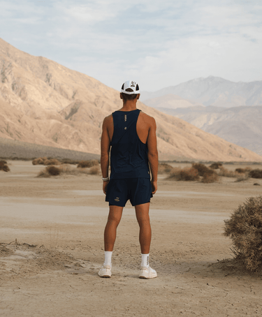 Men’s Microgrid Run Tank | Navy -Performance Top