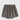 Huega House Essential Sweat Short in gray. Front view of men's fleece shorts with drawstring waistband and tonal Huega logo. 