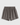 Huega House Essential Sweat Short in gray. Front view of men's fleece shorts with drawstring waistband and tonal Huega logo. 