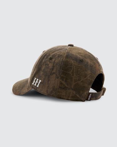 Huega Dad Cap | Worn Brown Camo