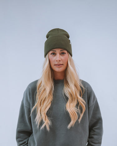 Cuffed Beanie | Moss Green - Beanies