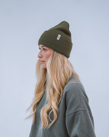 Cuffed Beanie | Moss Green - Beanies