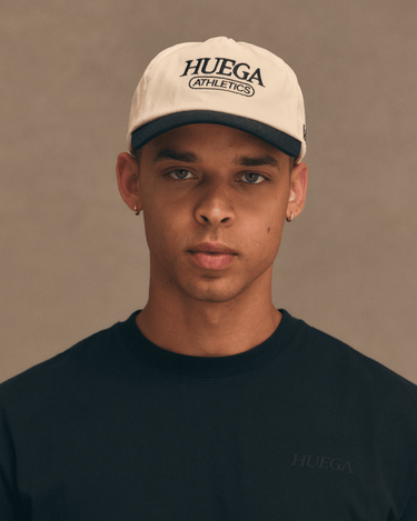Athletics Hat | Black & Natural -Mid-Profile Hat