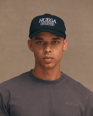 Athletics Hat | Black -Mid-Profile Hat