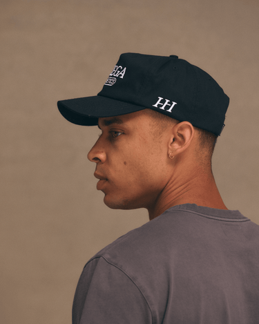 Athletics Hat | Black -Mid-Profile Hat