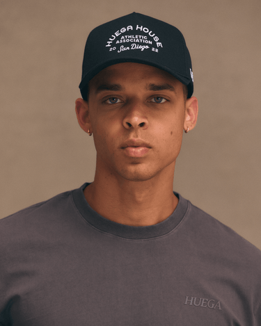 Athletic Association Hat | Black -High-Profile Hat