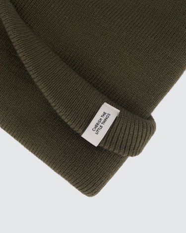 Cuffed Beanie | Moss Green - Beanies