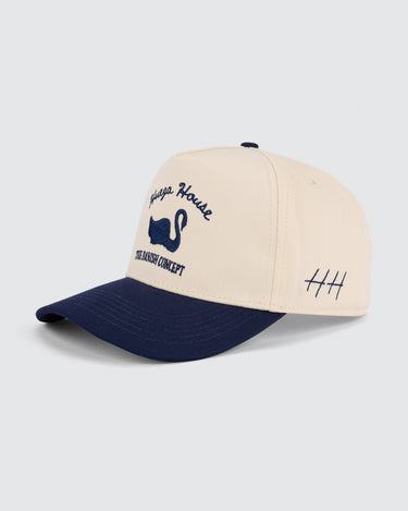 Vintage Swan | Navy & Natural Hat - Hats