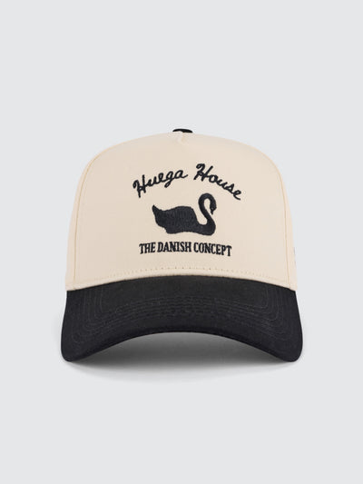 Vintage Swan | Black & Natural Hat - Hats